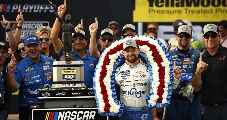 Ricky Stenhouse Jr. Narrowly Wins Thrilling YellaWood 500 At Talladega